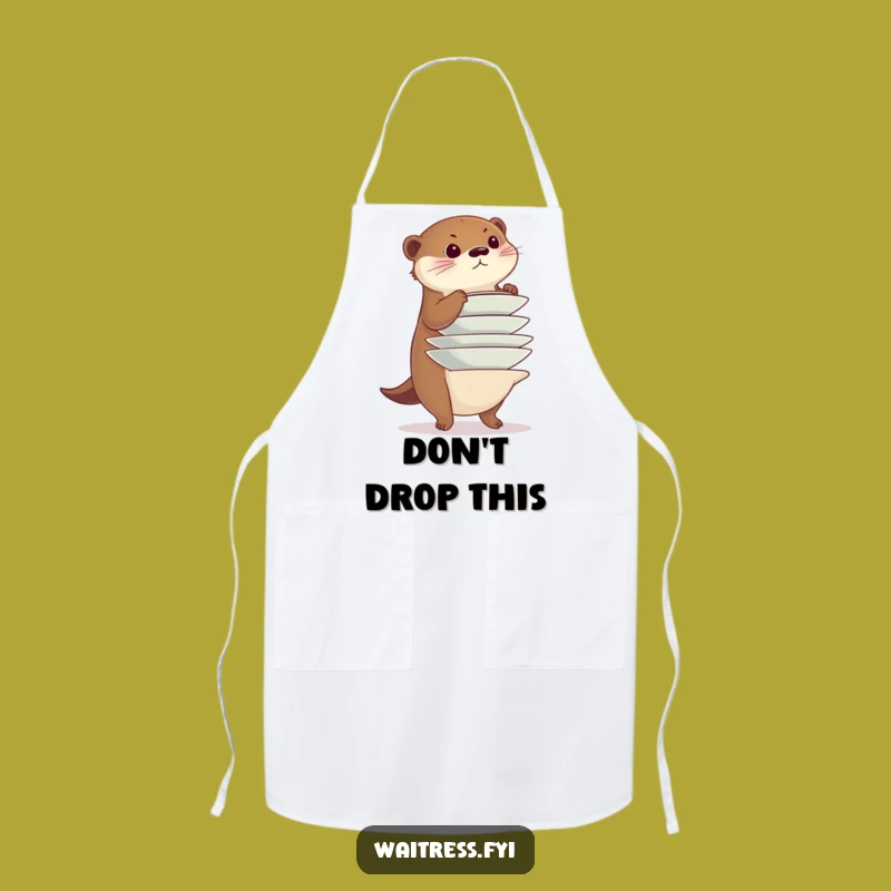Funny Otter Chef's Apron: Cook with Precision and Playful Focus