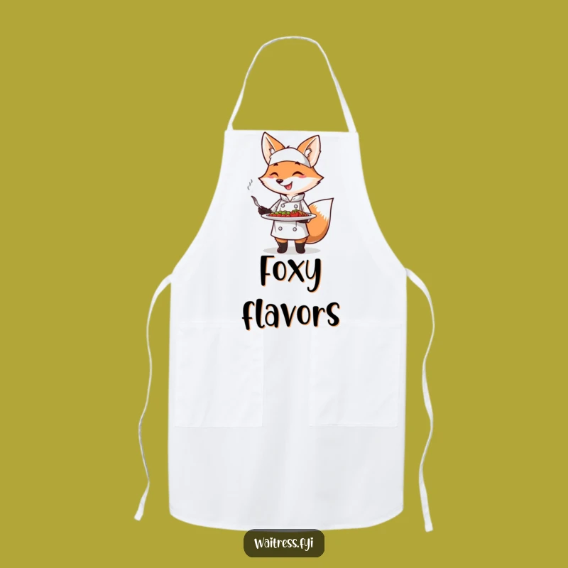 Funny Fox Chef Apron: Chic Kitchen Accessory, Perfect Funny Gift for Cooks