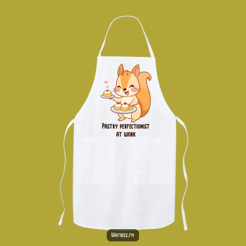 Funny Kawaii Squirrel Apron: Kitchen Fun with This Cute Pastry Serving Chef's Bib