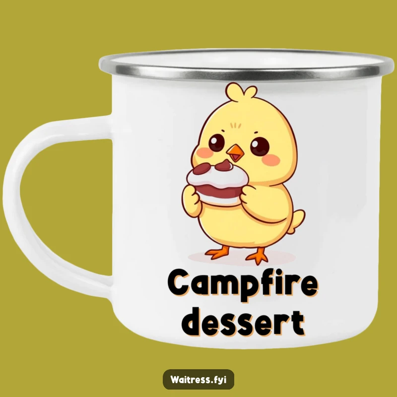 Funny Chick Campfire Mug - Proud Character Drinkware, Outdoor Funny Gift