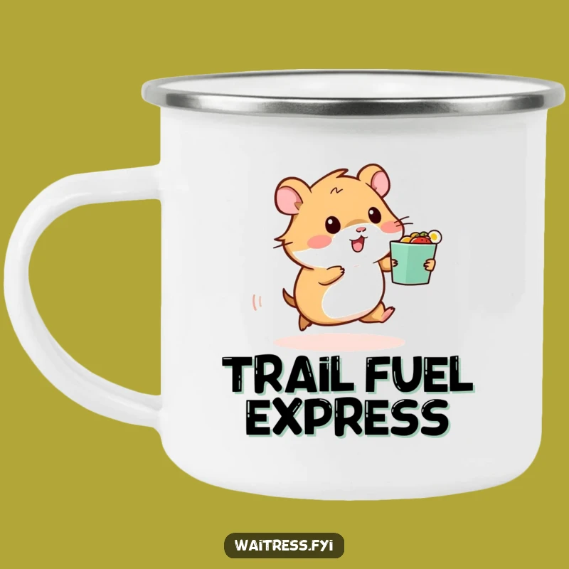Funny Hamster Food Order Camping Mug: Fuel Your Adventures Fast