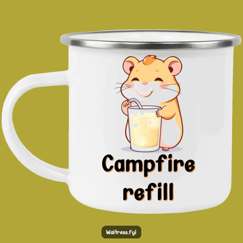Funny Hamster Refill Camping Mug - Durable & Cheerful Outdoor Gift