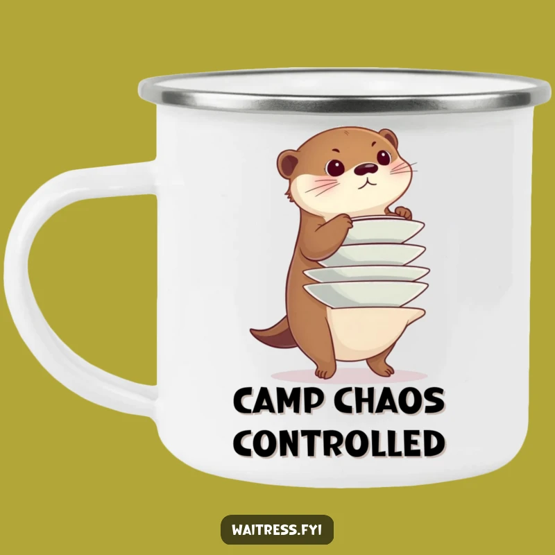 Funny Otter Adventure Mug: Master Your Campsite with Focused Flair