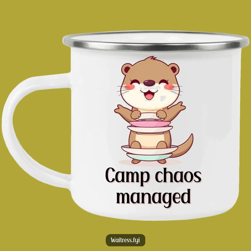 Funny Otter Campfire Mug - Durable Character Drinkware, Outdoor Funny Gift