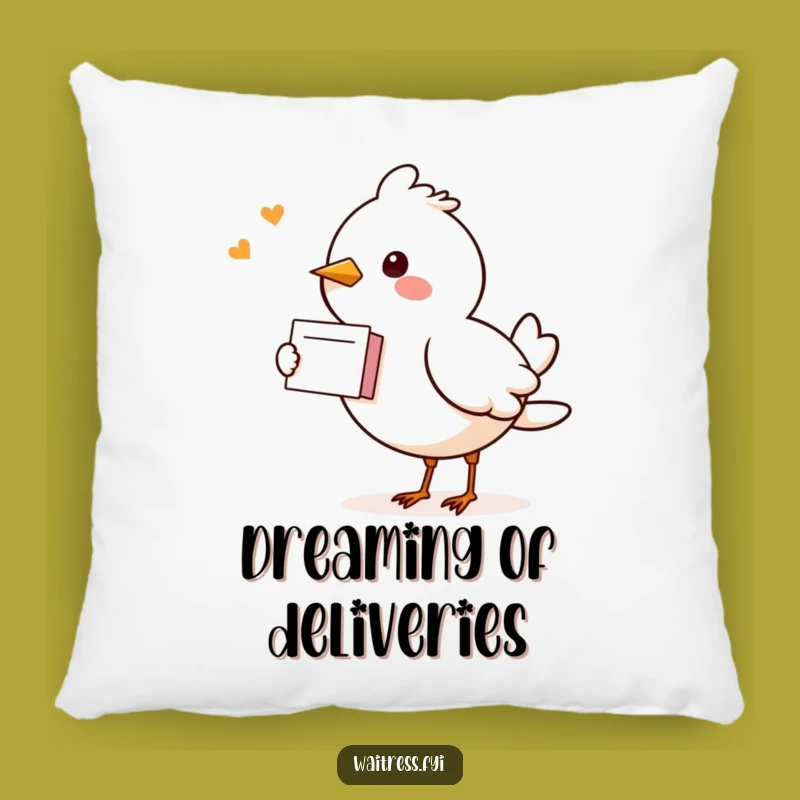 Funny Kawaii Bird Pillow: Snuggle Up with This Cheerful Note-Taking Companion Gift