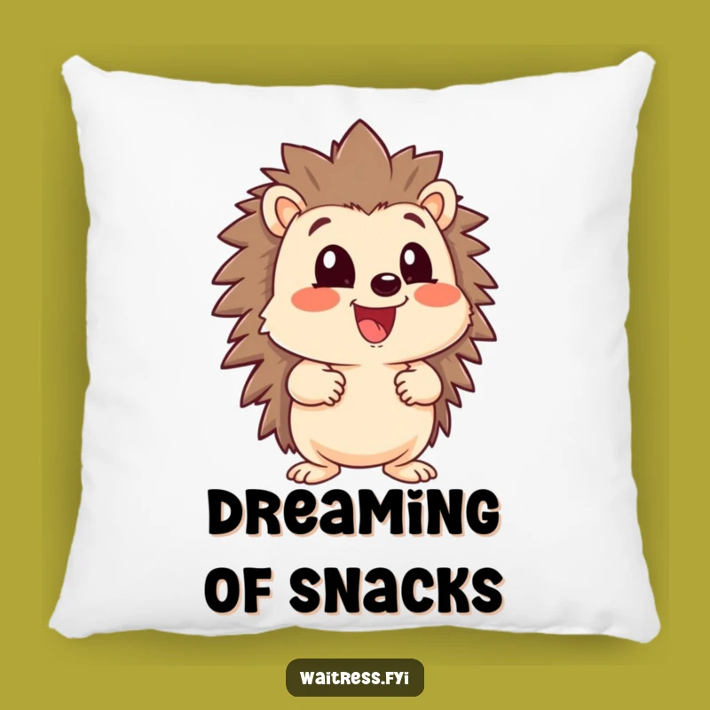 Funny Hedgehog Comfort Pillow - Cozy Eager Character, Charming Gift