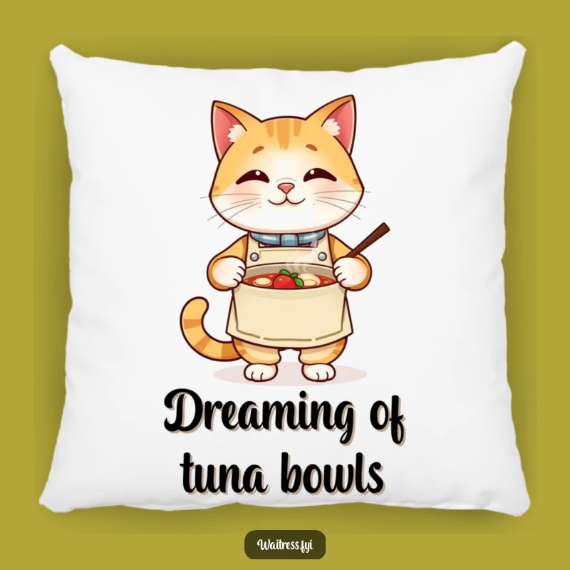 Funny Cat Chef Pillow - Cozy Culinary Accent - The Ultimate Plush Funny Gift!
