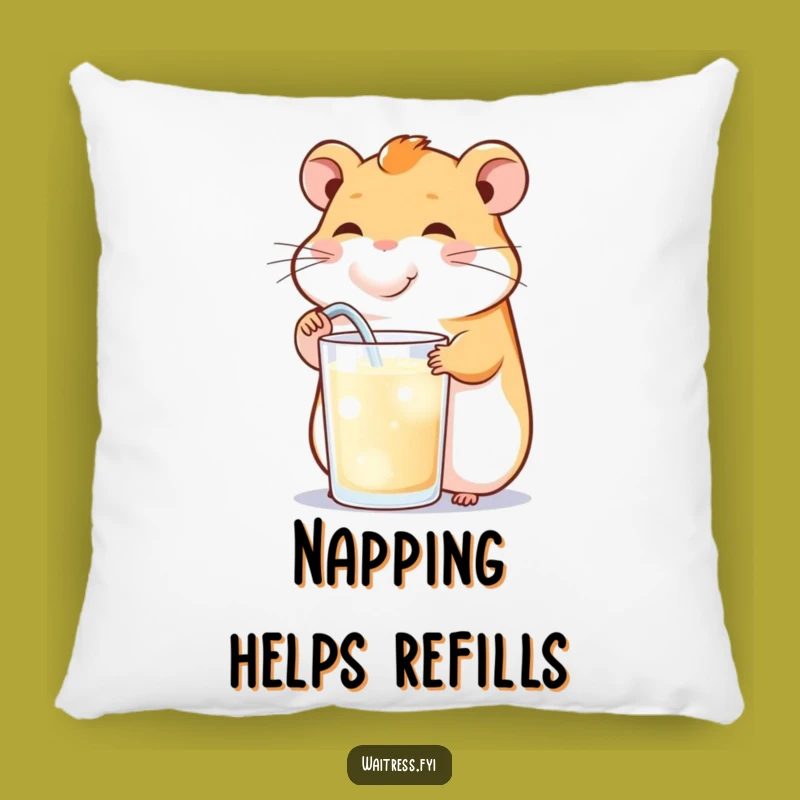 Funny Hamster Refill Pillow - Soft & Cheerful Accent Cushion