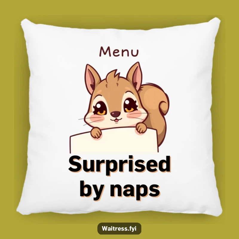 Funny Squirrel Pillow - Cozy Surprise Accent Pillow - The Ultimate Funny Gift!