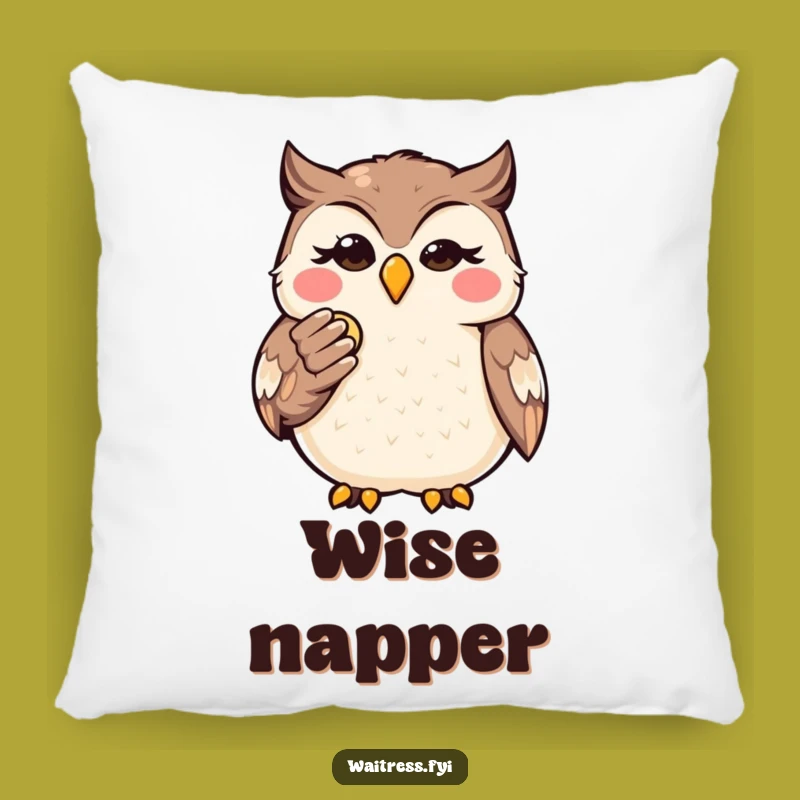 Funny Kawaii Owl Finance Pillow: Cozy Comfort for the Savvy, Delightful Funny Gift