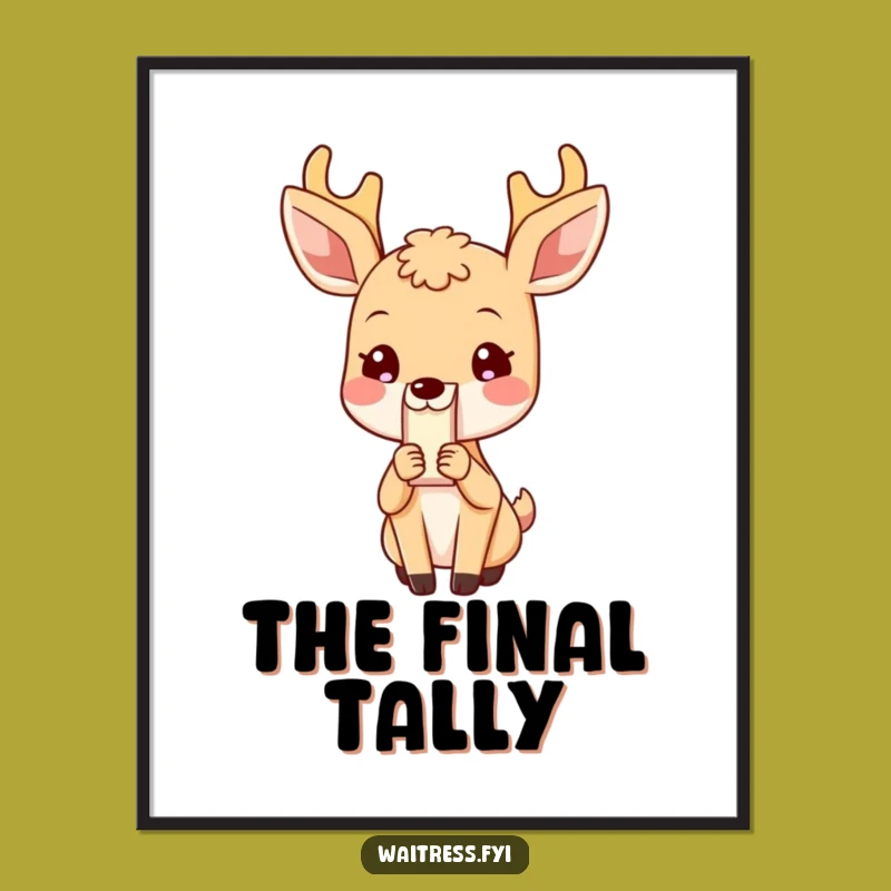 Funny Deer Bill Digital Art: Instant Politeness and Humor for Your Space