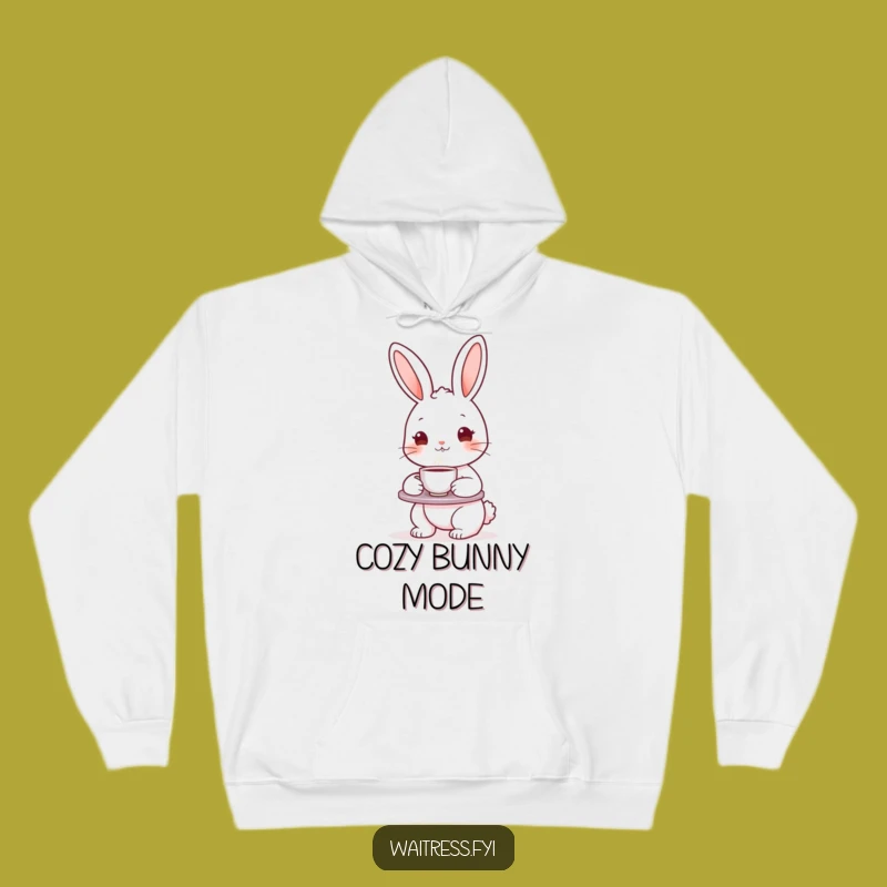 Funny Bunny Cozy Hoodie - Warm Character Apparel, Perfect Winter Gift