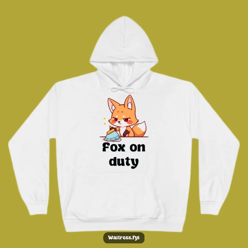 Funny Fox Cozy Hoodie - Warm Determined Character, Perfect Relax Gift