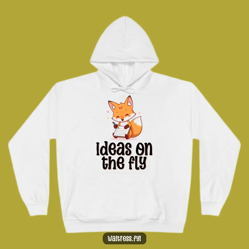 Funny Fox Order Taker Hoodie: Stay Warm and Witty with This Playful Design