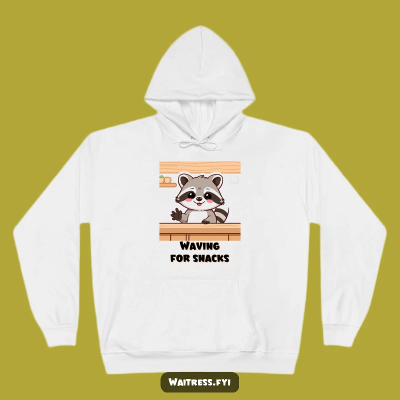 Funny Raccoon Hoodie - Cozy Greeting Style - A Perfect Warm & Snuggly Funny Gift!