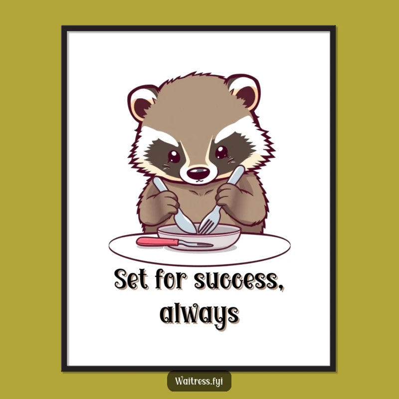 Free Printable Wall Art: Funny Badger's Precision Art! Hilarious Downloadable Decor.
