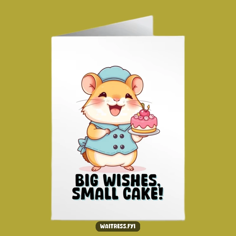 Free Printable Hamster Birthday Card: Joyful & Funny Downloadable Gift for Kids