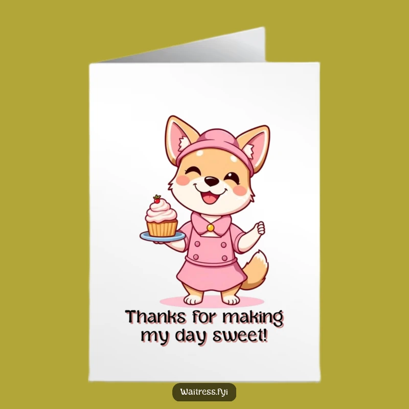 Free Printable Dog Thank You Card - Cute Pup, Print at Home!