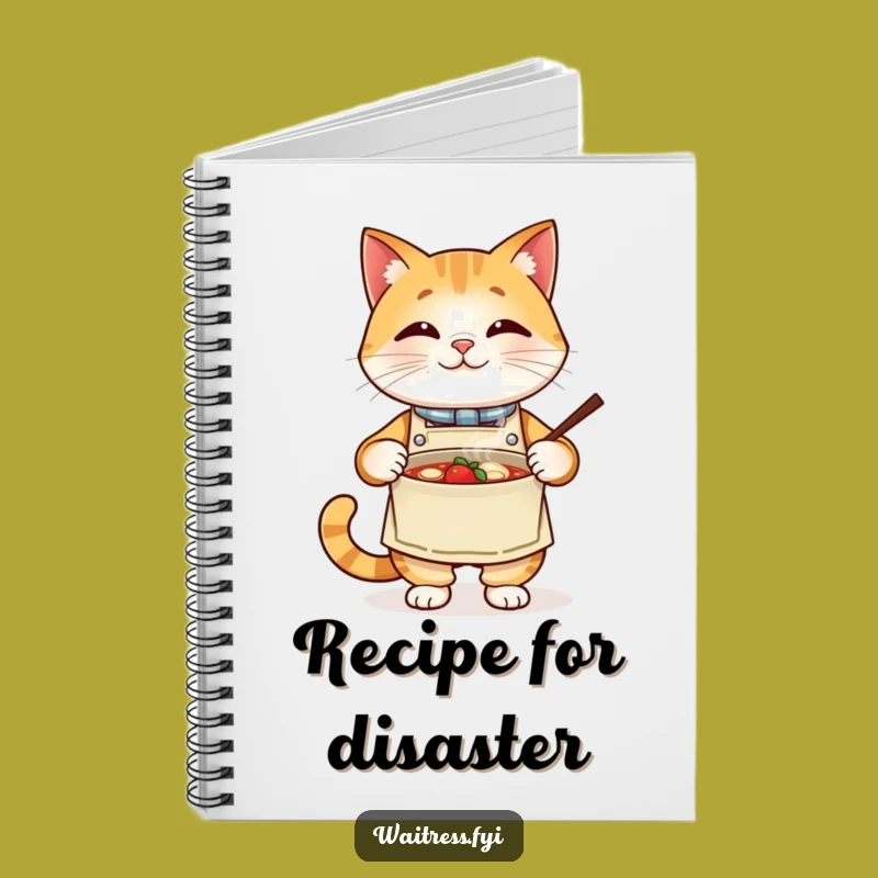 Funny Cat Chef Notebook - Recipe for Laughs - For Your Culinary Notes & Funny Gift