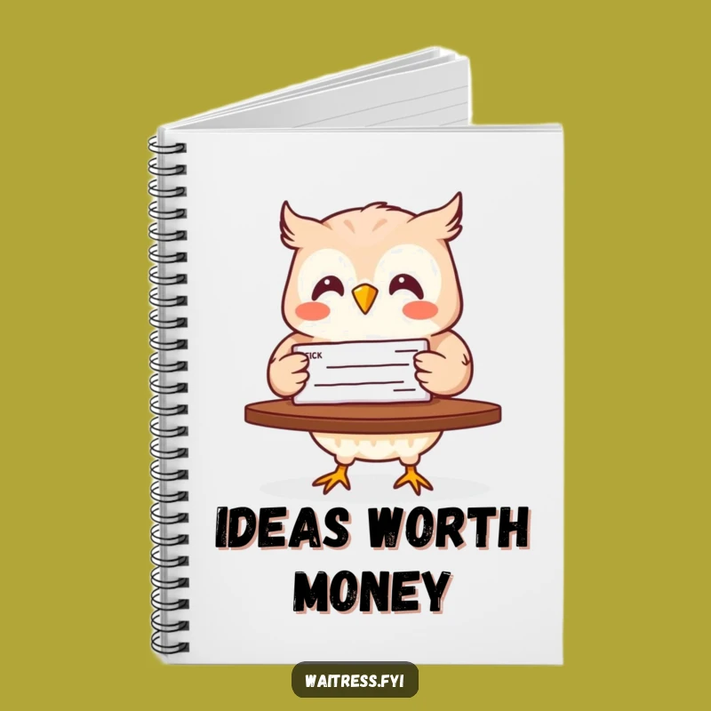 Funny Owl Check Delivery Notebook: Track Your Earnings with Humor