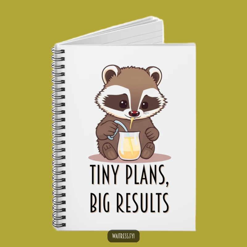 Funny Badger Notebook - Pour Your Ideas - For Your Meticulous Notes & Funny Gift