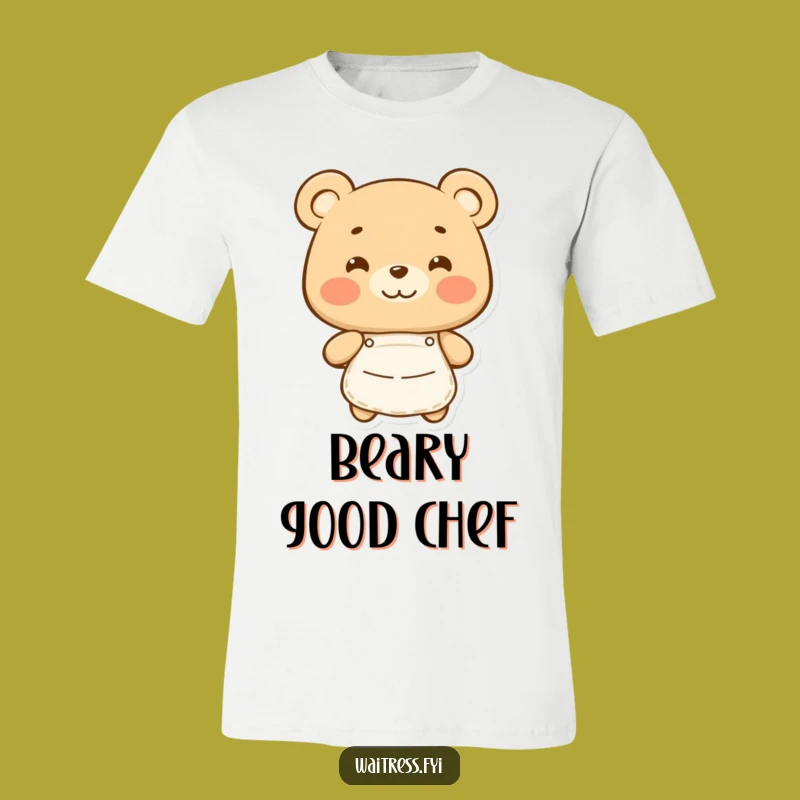 Funny Bear Apron T-Shirt: Wear Your Culinary Joy with Humorous Style