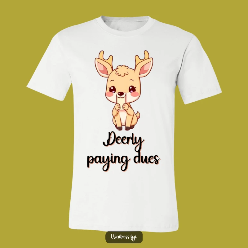Funny Deer Bill T-Shirt: Wear Your Politeness with Humorous Grace