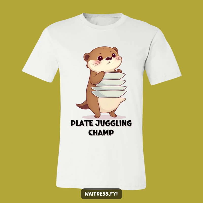 Funny Otter Juggler T-Shirt: Wear Your Balancing Act with Pride