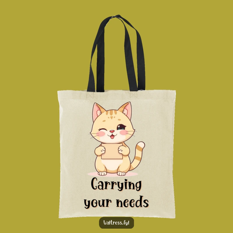 Funny Cat Order Taker Tote Bag: Carry Your Essentials with Feline Grace